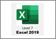 Excel 2019 - Level 7 - Online Course