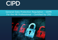 GDPR - For the HR Professional