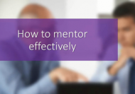 How to mentor effectively online course